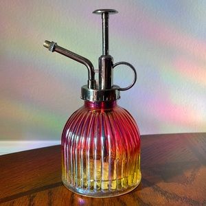 Red iridescent plant mister